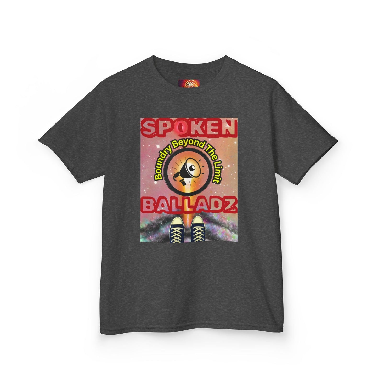 Spoken Balladz -Original 'Feet At Your Universe' Designer Kids T-Shirt Printify