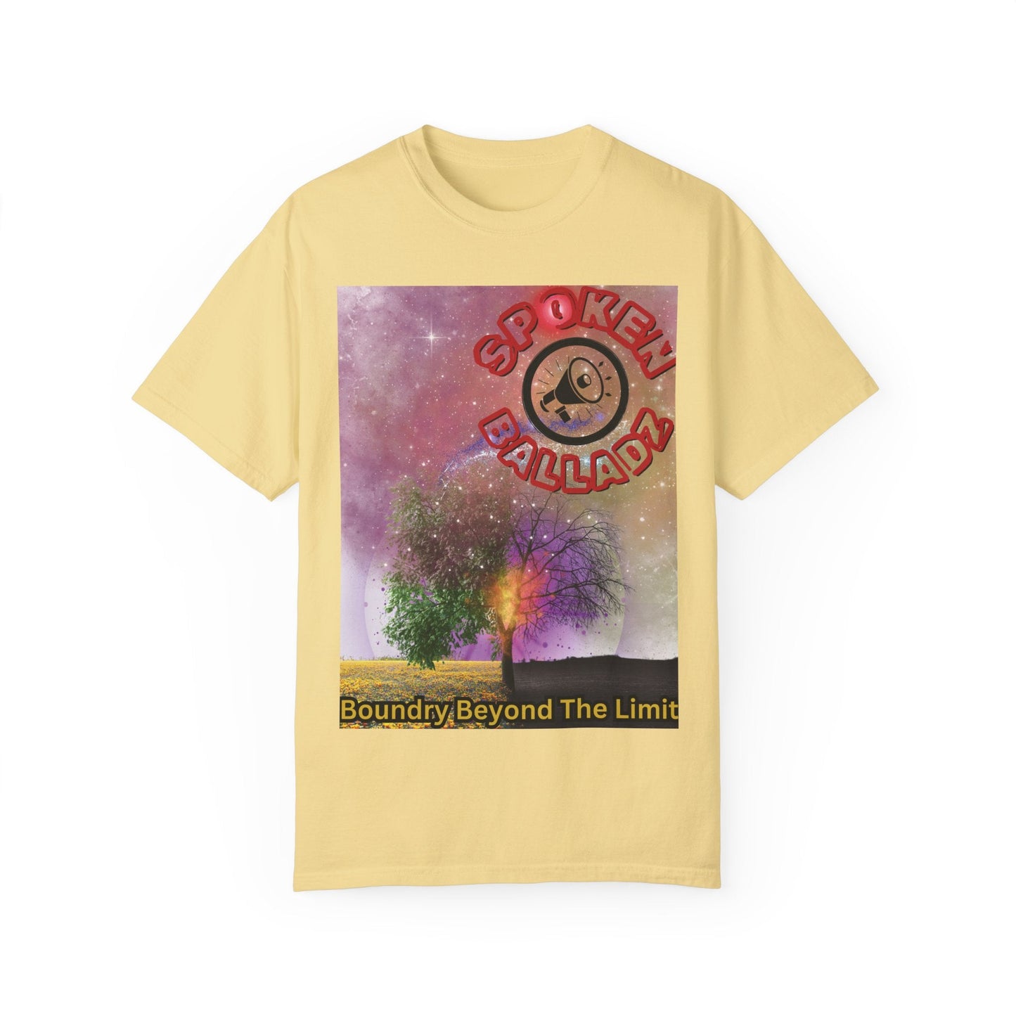 Spoken Balladz Unisex Garment-Dyed 'Spark Of Life' T-Shirt Printify