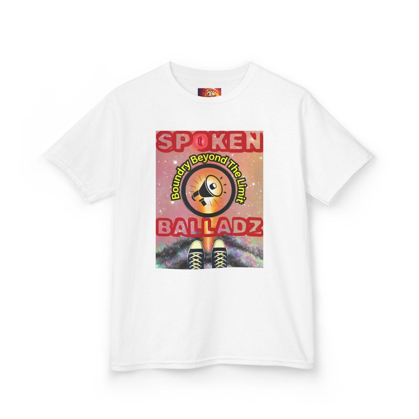 Spoken Balladz -Original 'Feet At Your Universe' Designer Kids T-Shirt Printify