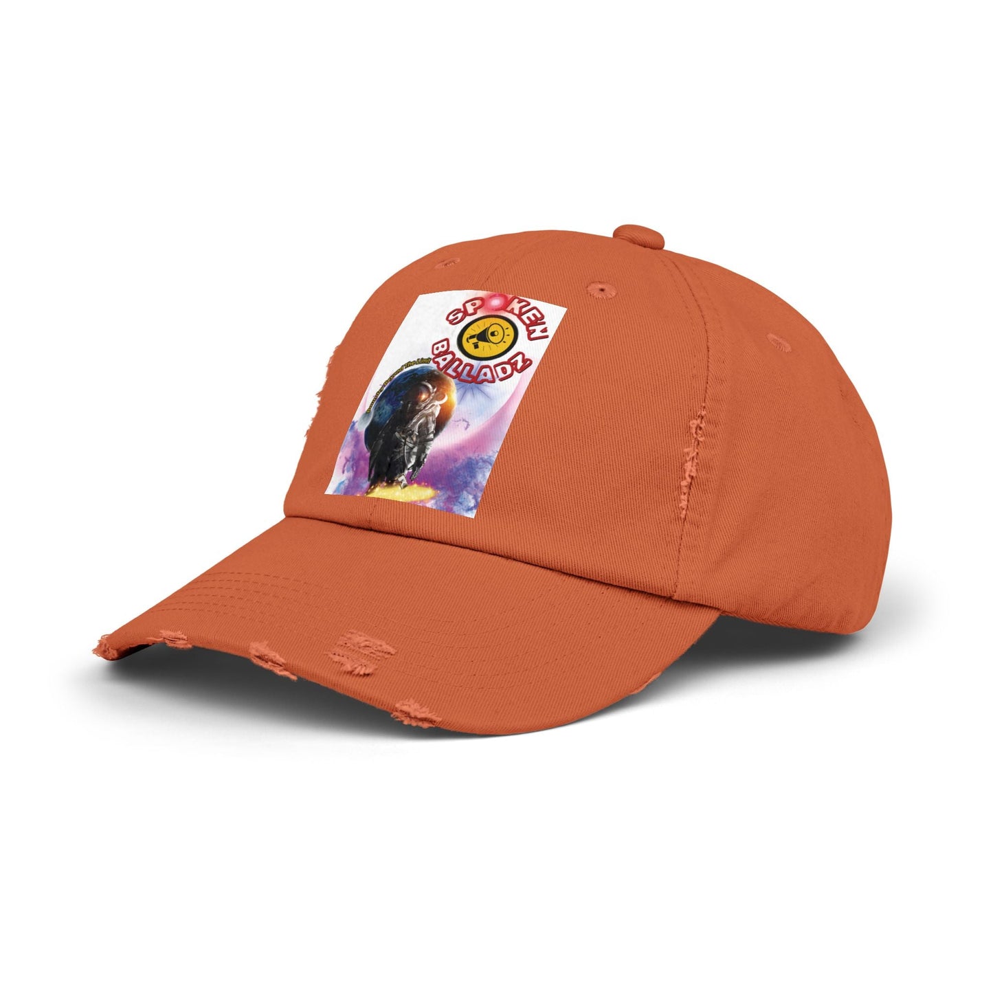 Spoken Balladz 'Cosmic Astronaut' Unisex Distressed Cap Printify