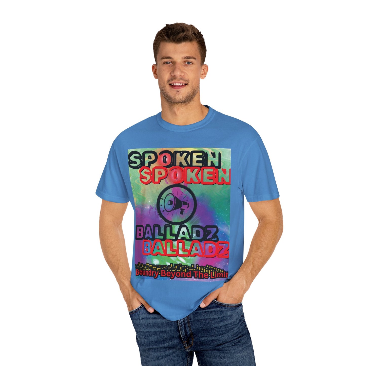 Spoken Balladz Unisex Garment-Dyed 'Say It Twice' T-Shirt Printify