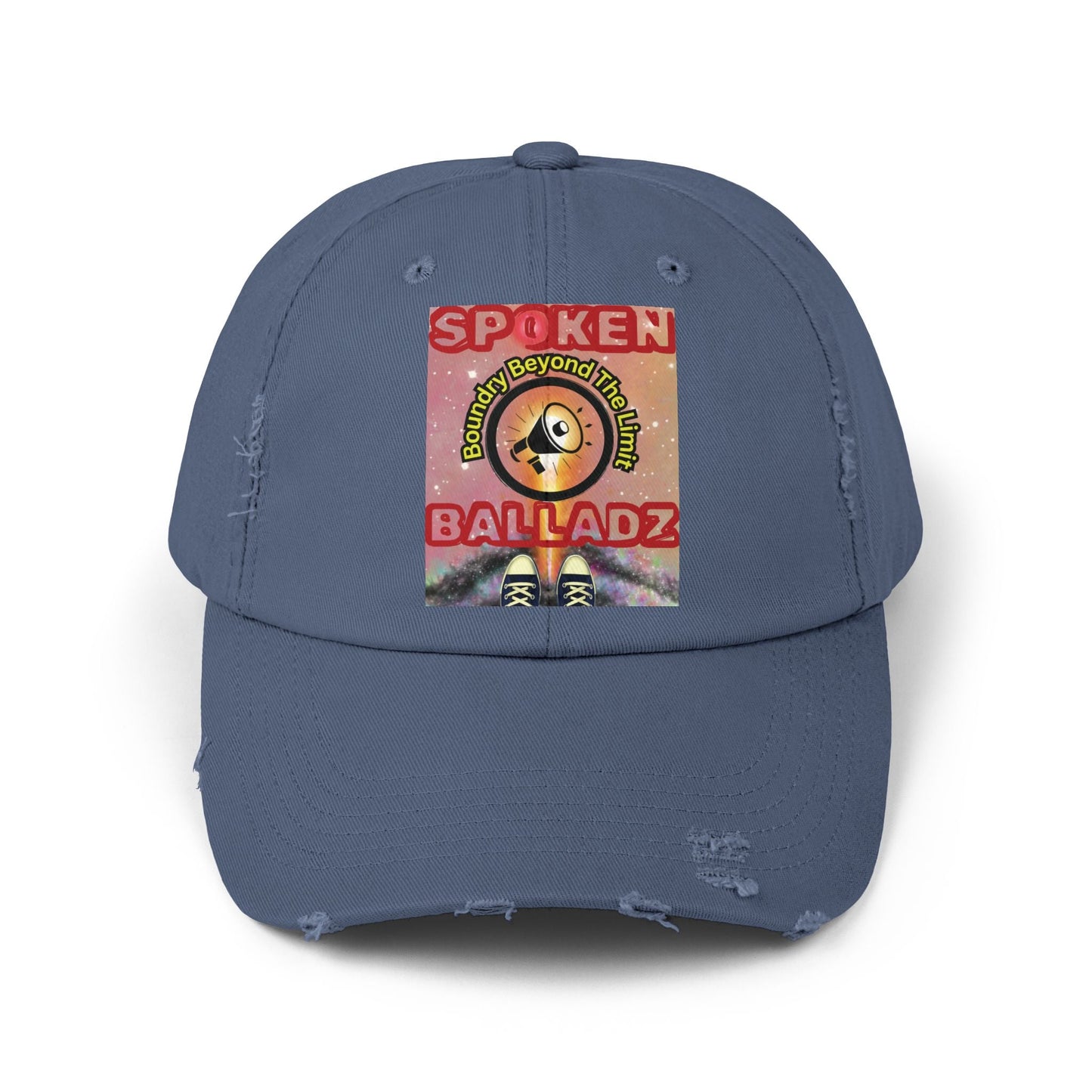 Spoken Balladz 'Universe At Your Feet' Distressed Cap Printify