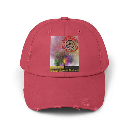 Spoken Balladz 'Spark Of Life' Unisex Distressed Cap Printify