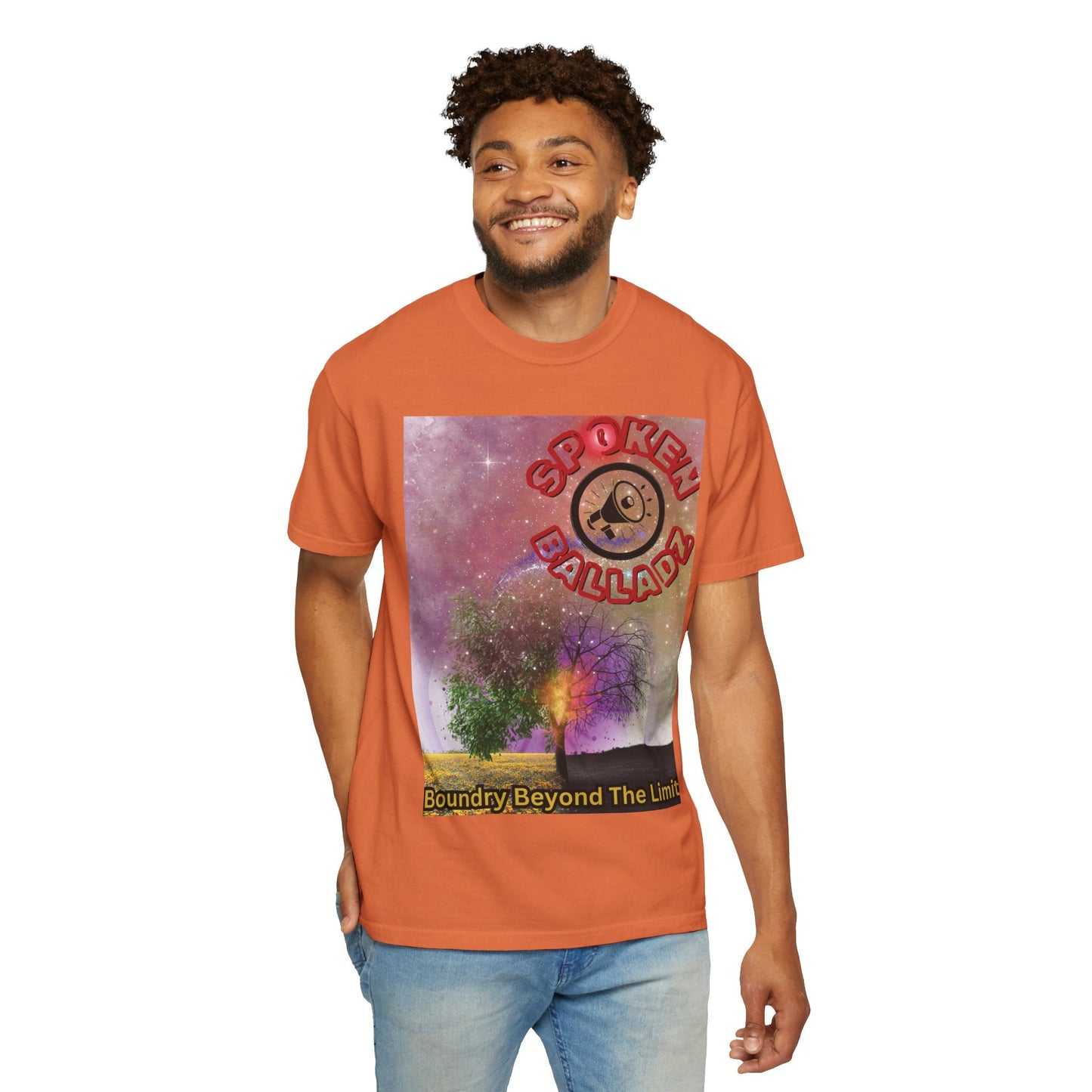 Spoken Balladz Unisex Garment-Dyed 'Spark Of Life' T-Shirt Printify