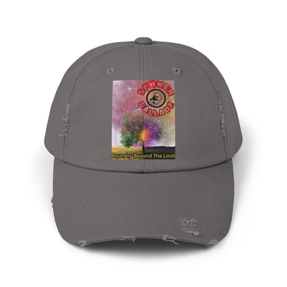 Spoken Balladz 'Spark Of Life' Unisex Distressed Cap Printify