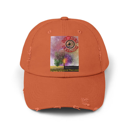 Spoken Balladz 'Spark Of Life' Unisex Distressed Cap Printify