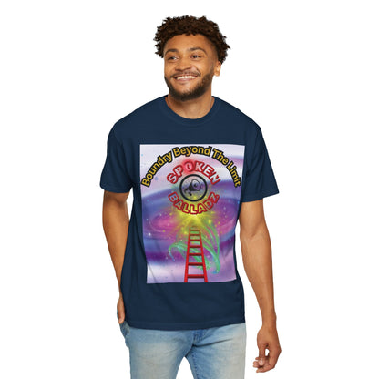 Spoken Balladz Unisex Garment-Dyed 'Ladder 2 Success' T-Shirt Printify