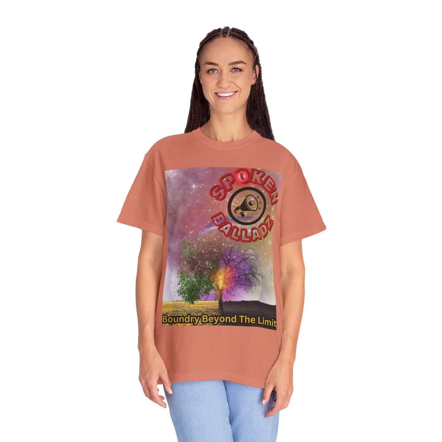 Spoken Balladz Unisex Garment-Dyed 'Spark Of Life' T-Shirt Printify