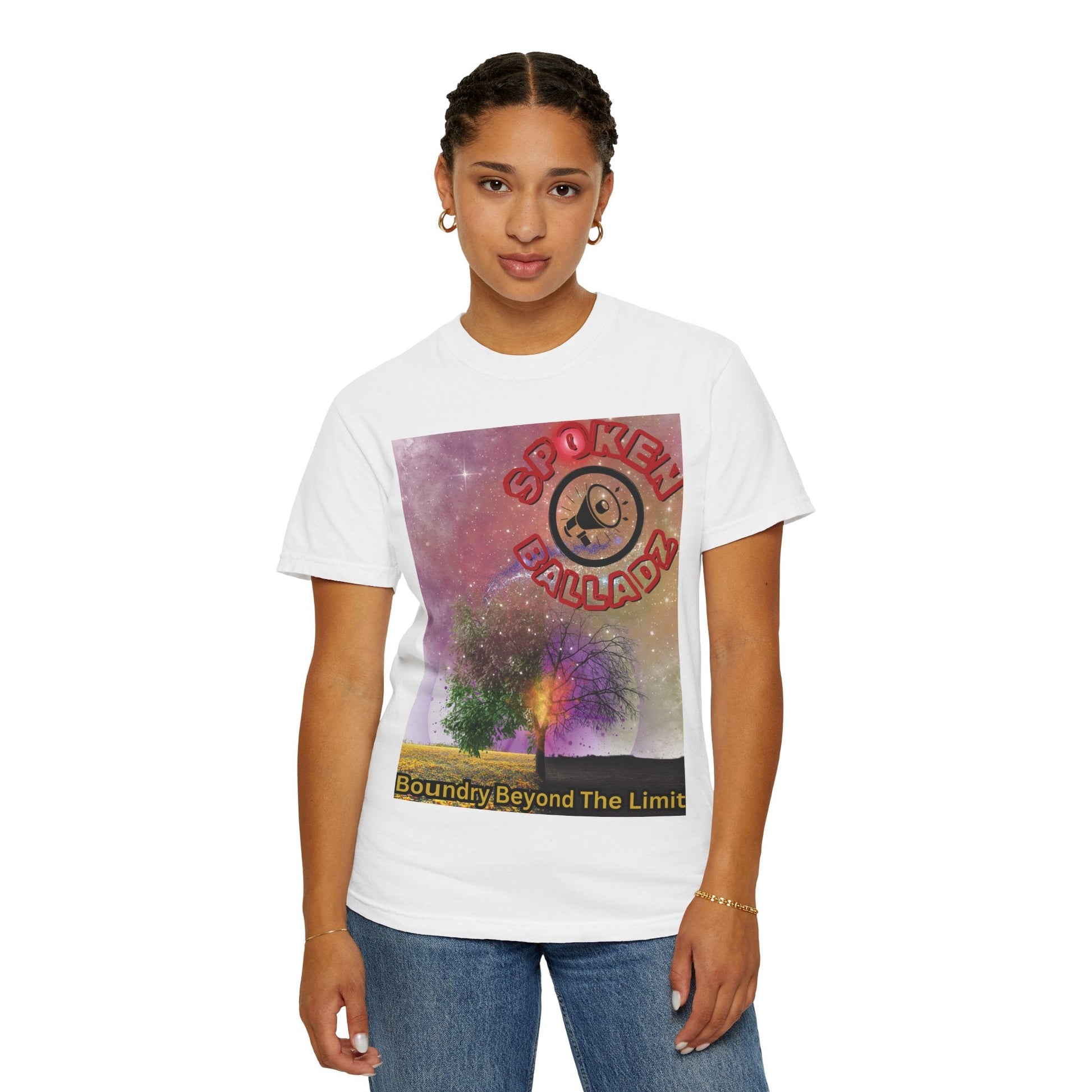 Spoken Balladz Unisex Garment-Dyed 'Spark Of Life' T-Shirt Printify