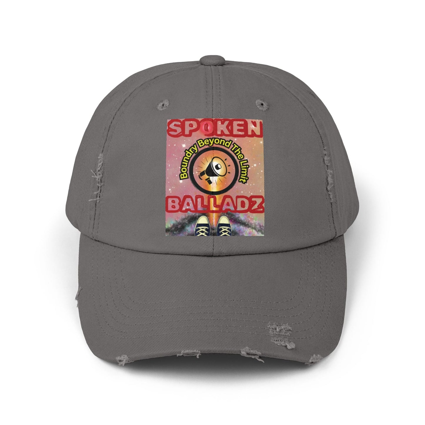 Spoken Balladz 'Universe At Your Feet' Distressed Cap Printify