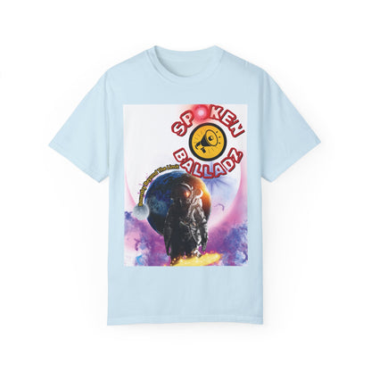 Spoken Balladz Unisex Garment-Dyed 'Cosmic Astronaut' T-Shirt Printify