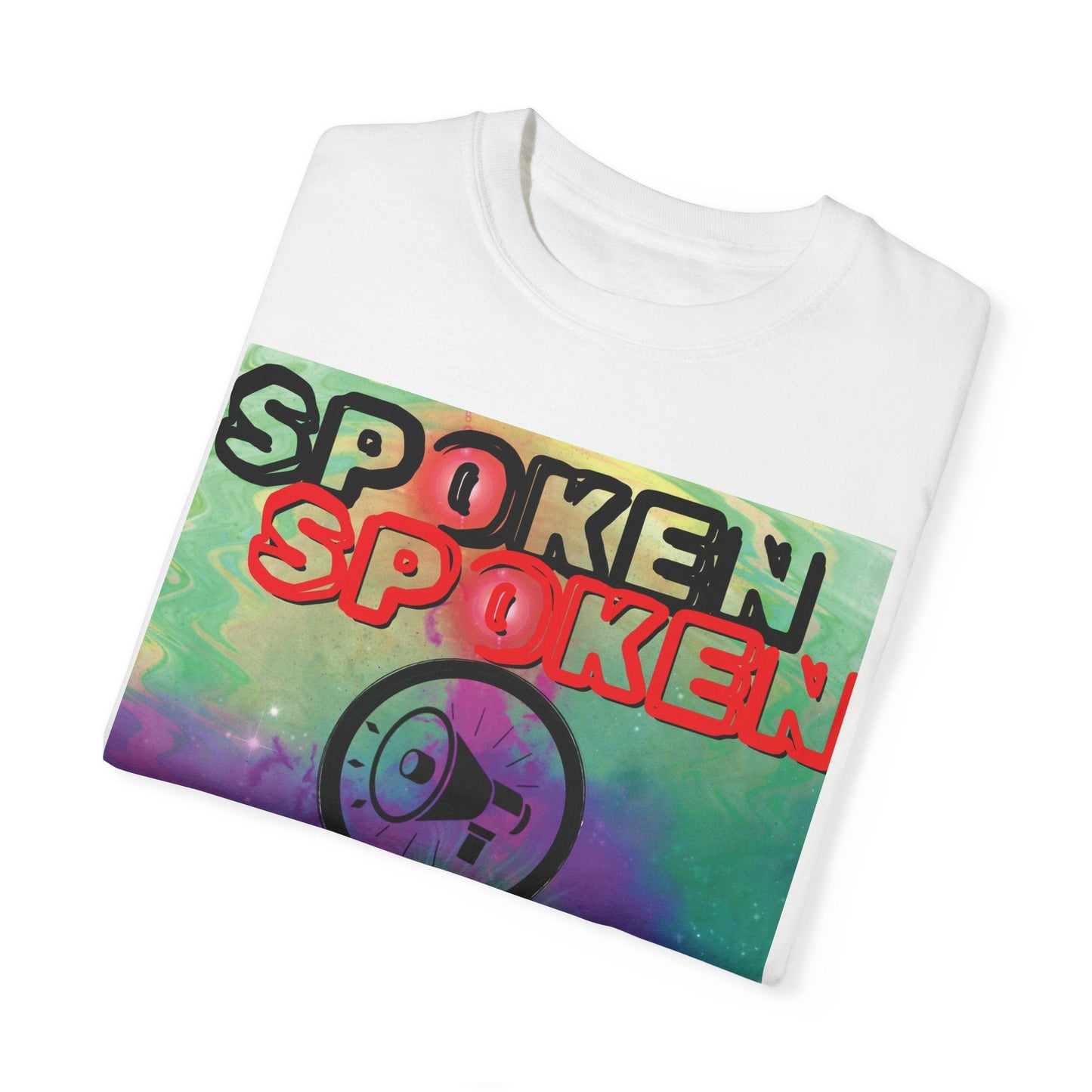 Spoken Balladz Unisex Garment-Dyed 'Say It Twice' T-Shirt Printify