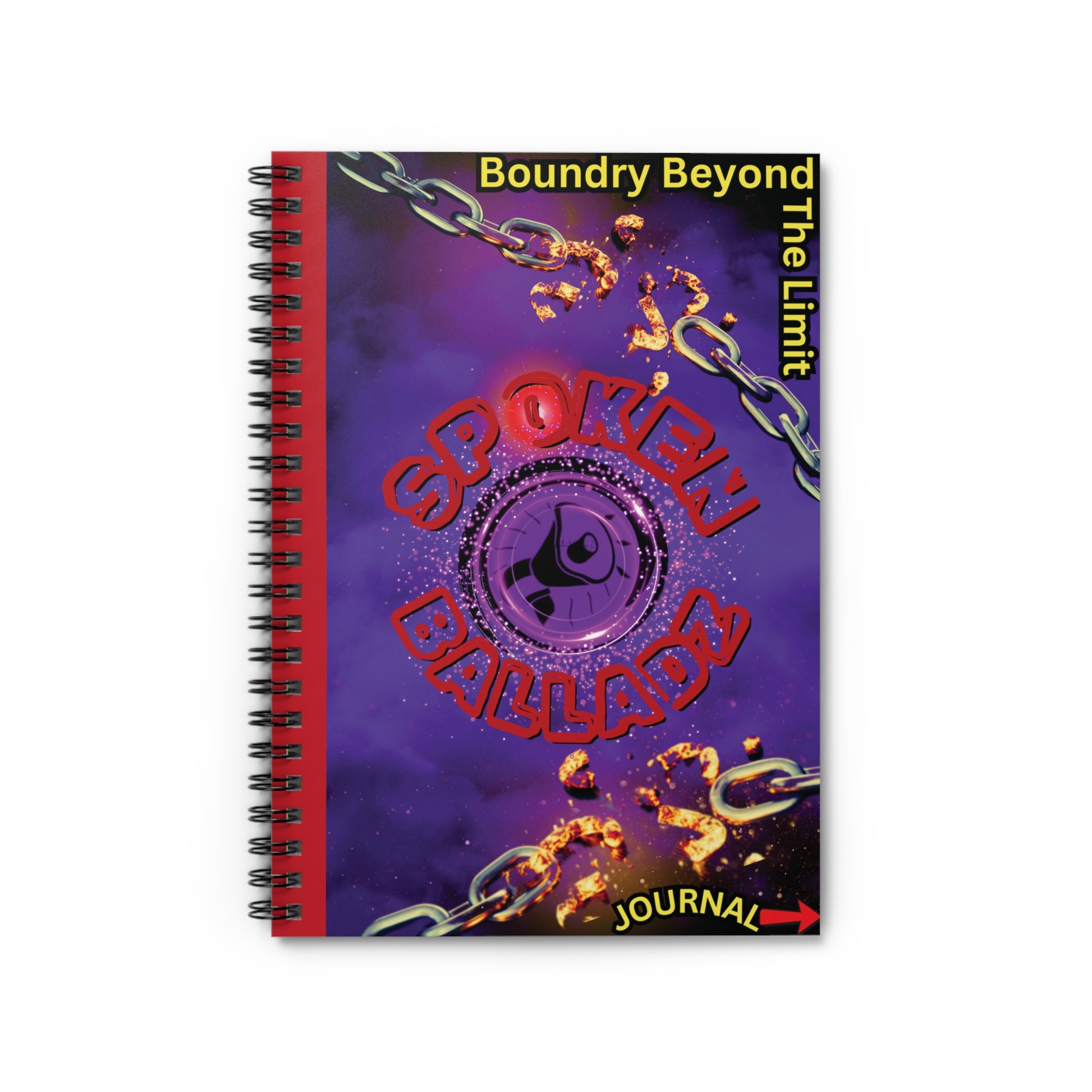 Spoken Balladz 'Chainbreaker' Journal (RED) - Spoken Balladz LLC