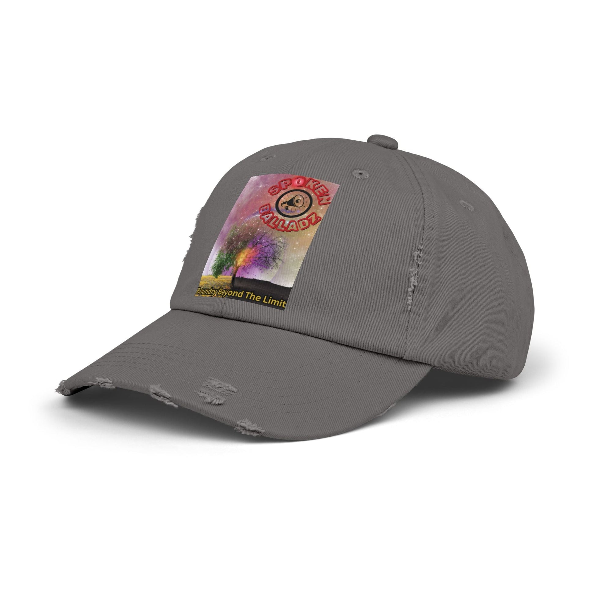 Spoken Balladz 'Spark Of Life' Unisex Distressed Cap Printify