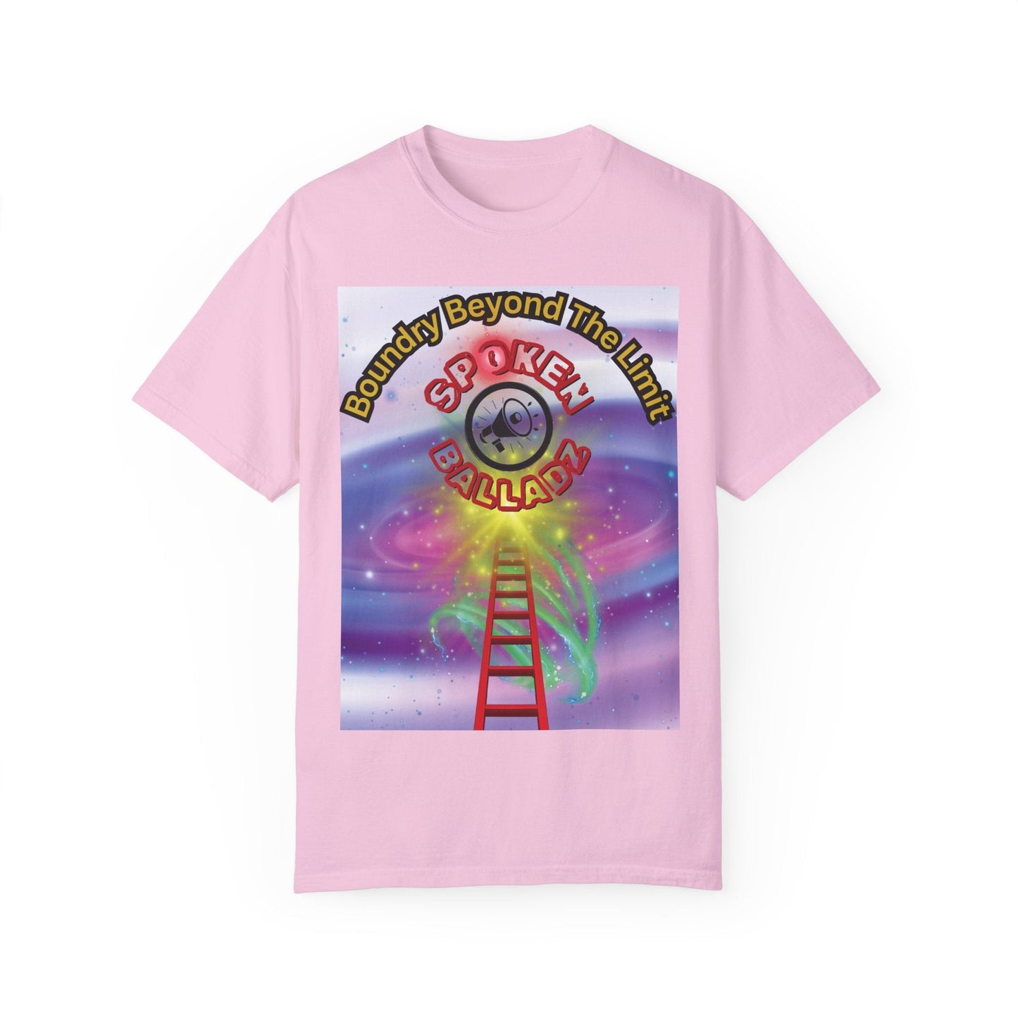 Spoken Balladz Unisex Garment-Dyed 'Ladder 2 Success' T-Shirt Printify