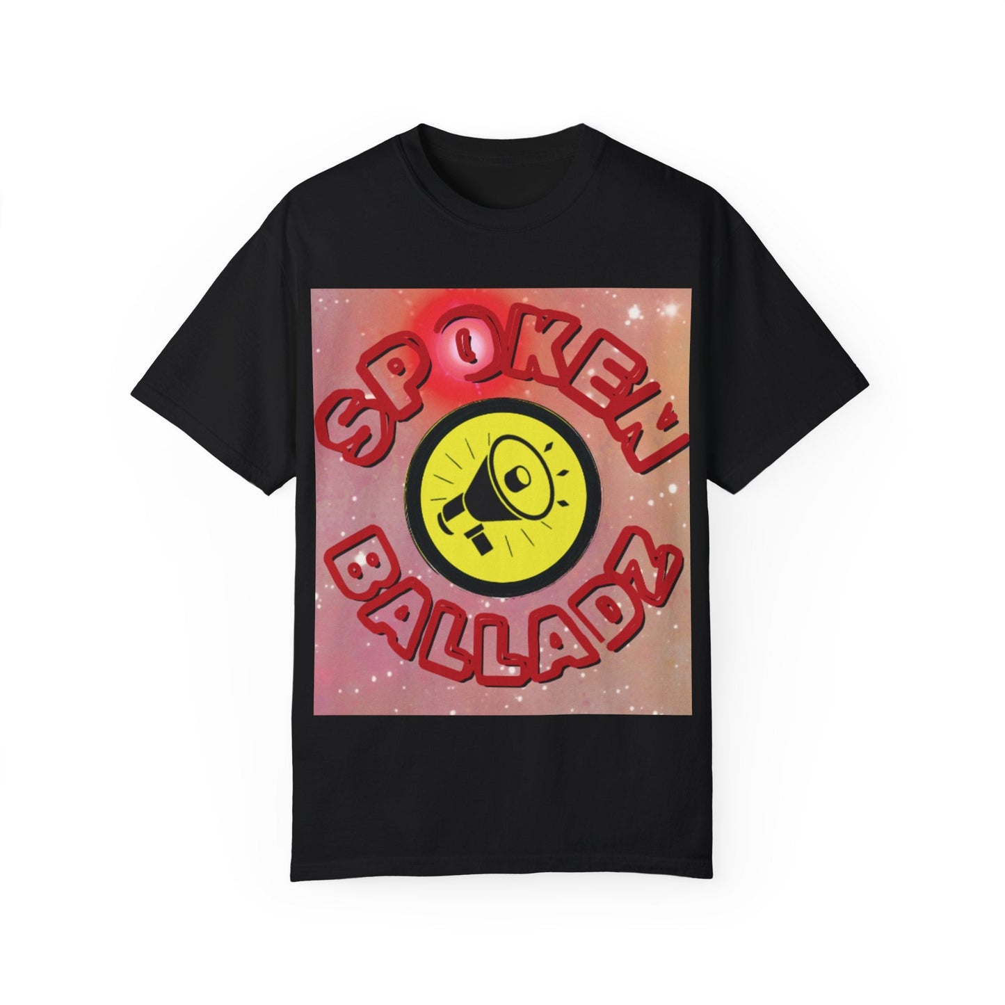 Spoken Balladz Unisex Garment-Dyed 'Signature Logo' T-Shirt Printify