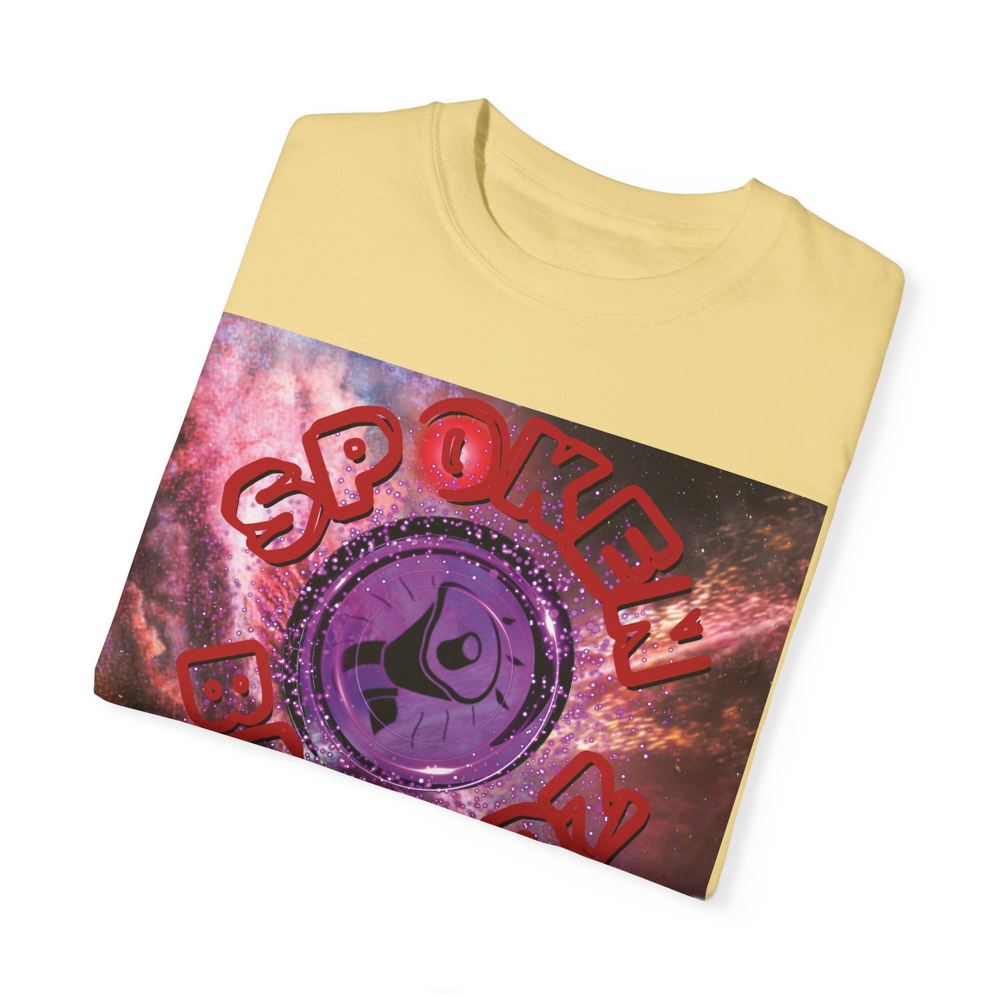 Spoken Balladz Unisex Garment-Dyed 'Sound Of Creation' T-Shirt Printify