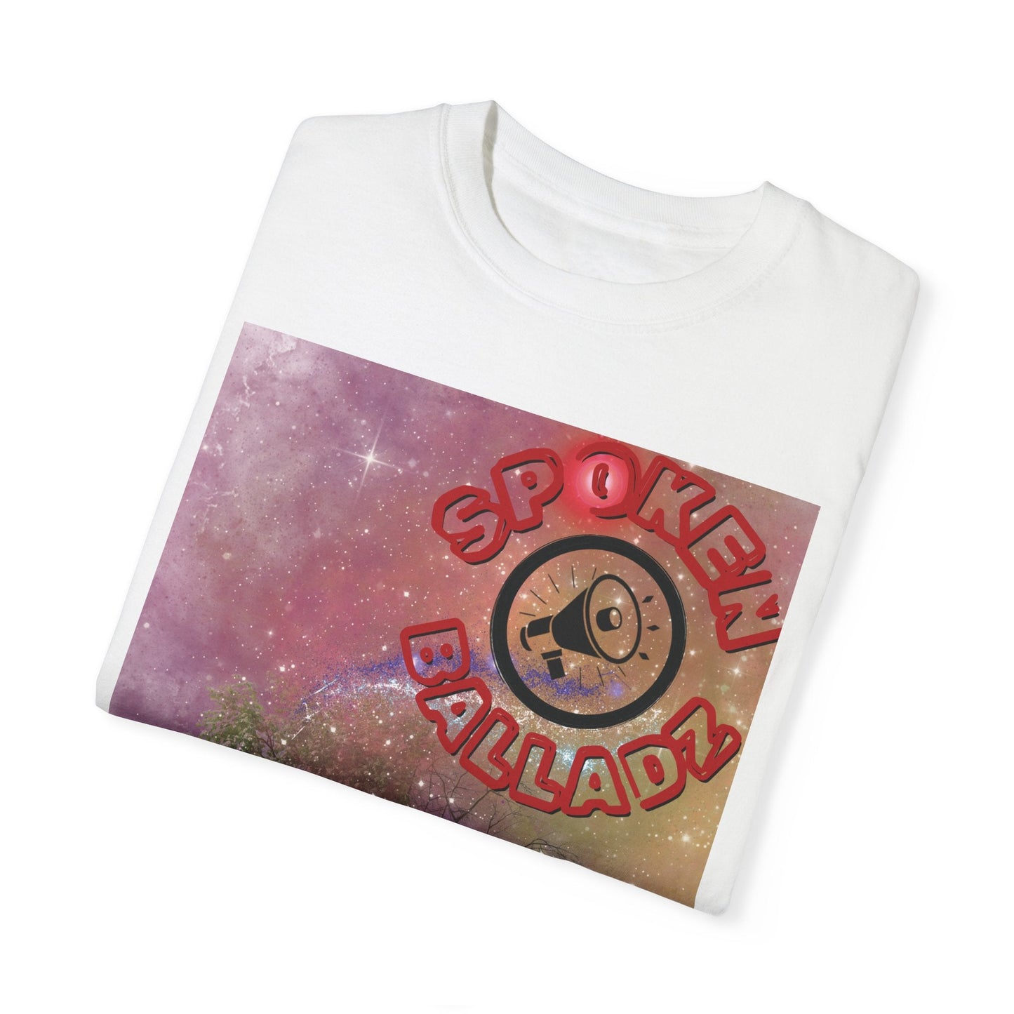 Spoken Balladz Unisex Garment-Dyed 'Spark Of Life' T-Shirt Printify