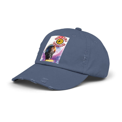 Spoken Balladz 'Cosmic Astronaut' Unisex Distressed Cap Printify