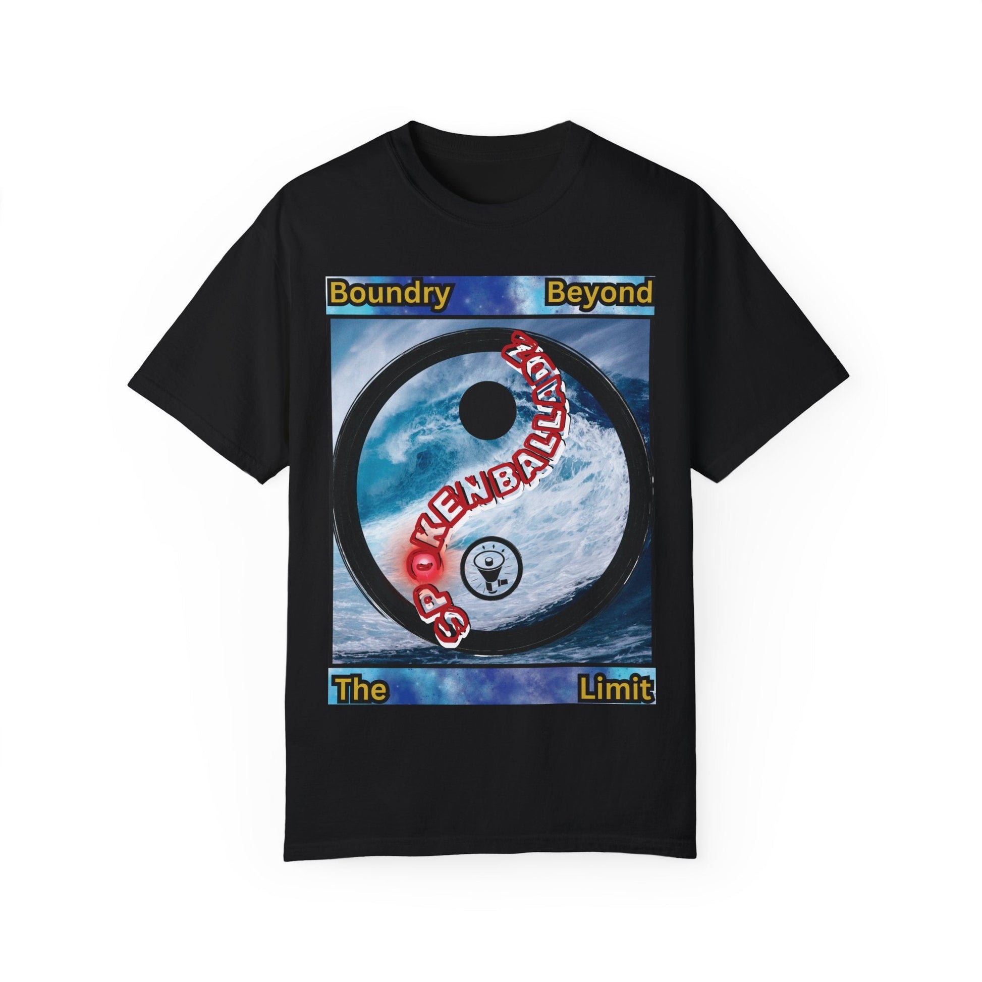 Spoken Balladz Unisex Garment-Dyed 'Ying Yang' T-Shirt Printify