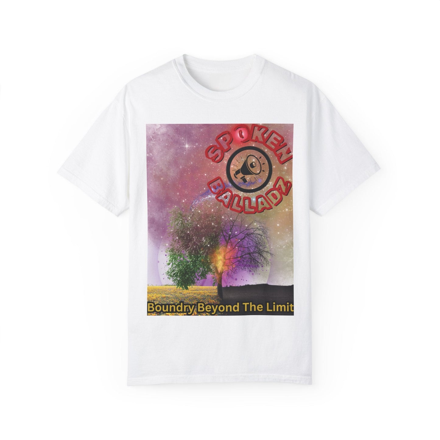 Spoken Balladz Unisex Garment-Dyed 'Spark Of Life' T-Shirt Printify