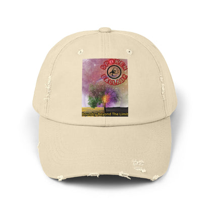 Spoken Balladz 'Spark Of Life' Unisex Distressed Cap Printify