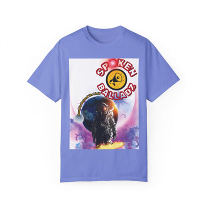 Spoken Balladz Unisex Garment-Dyed 'Cosmic Astronaut' T-Shirt Printify