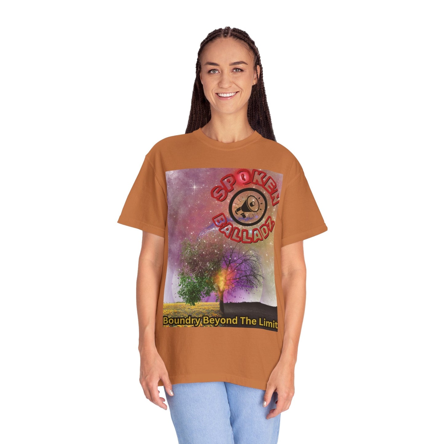 Spoken Balladz Unisex Garment-Dyed 'Spark Of Life' T-Shirt Printify