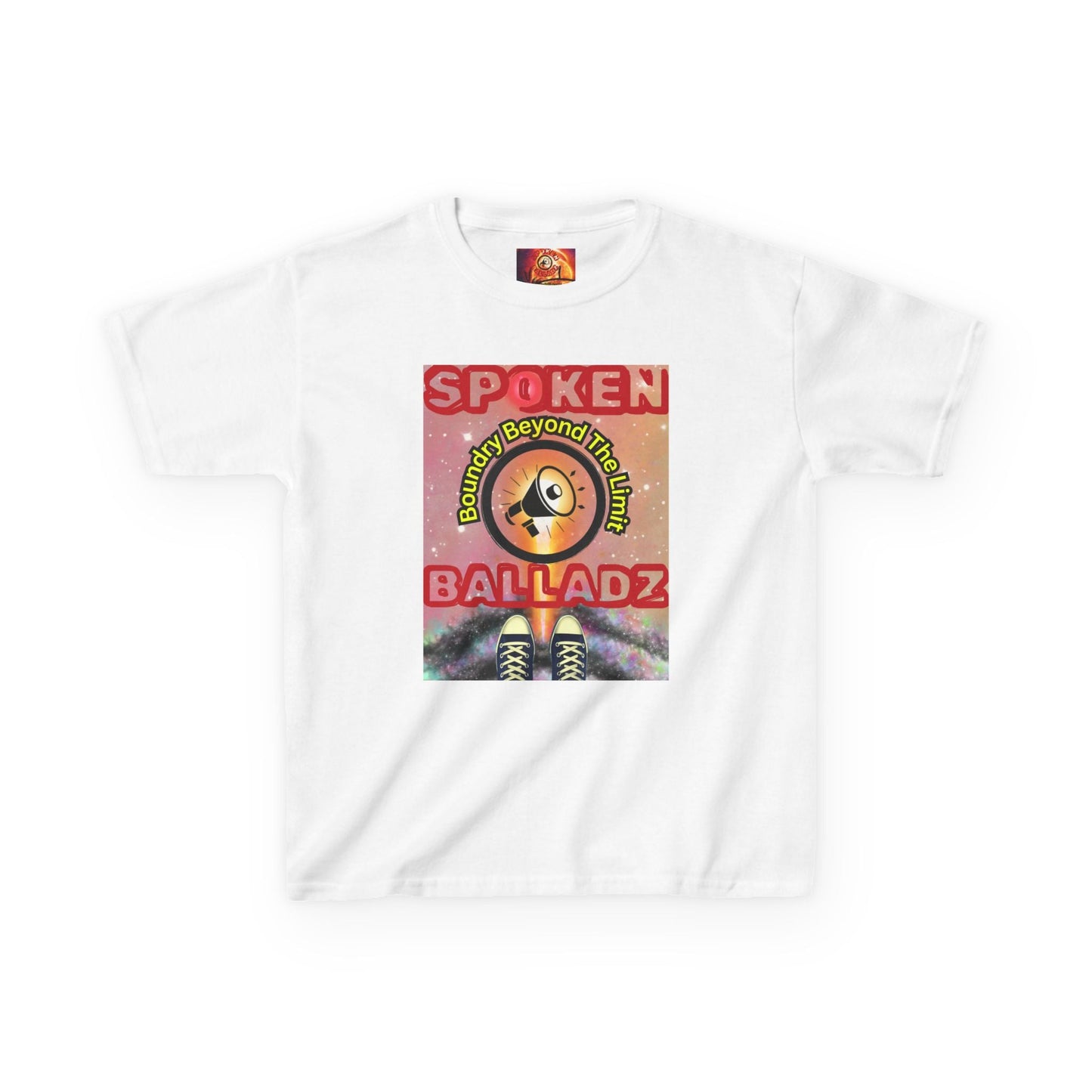 Spoken Balladz -Original 'Feet At Your Universe' Designer Kids T-Shirt Printify