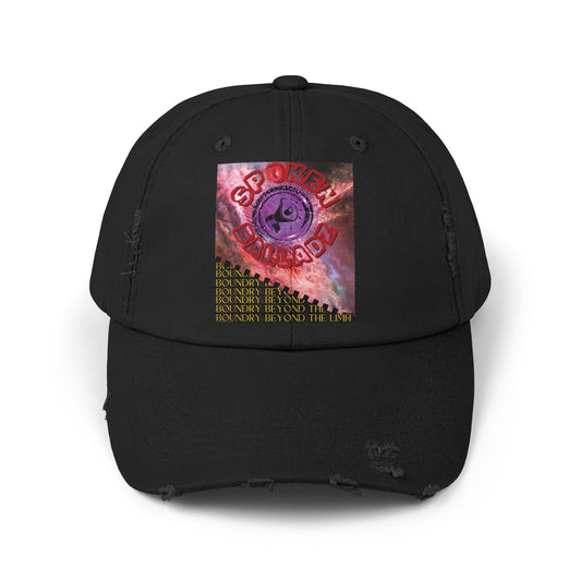 Spoken Balladz 'Sound Of Creation' Unisex Distressed Cap - Artistic Streetwear Hat Printify