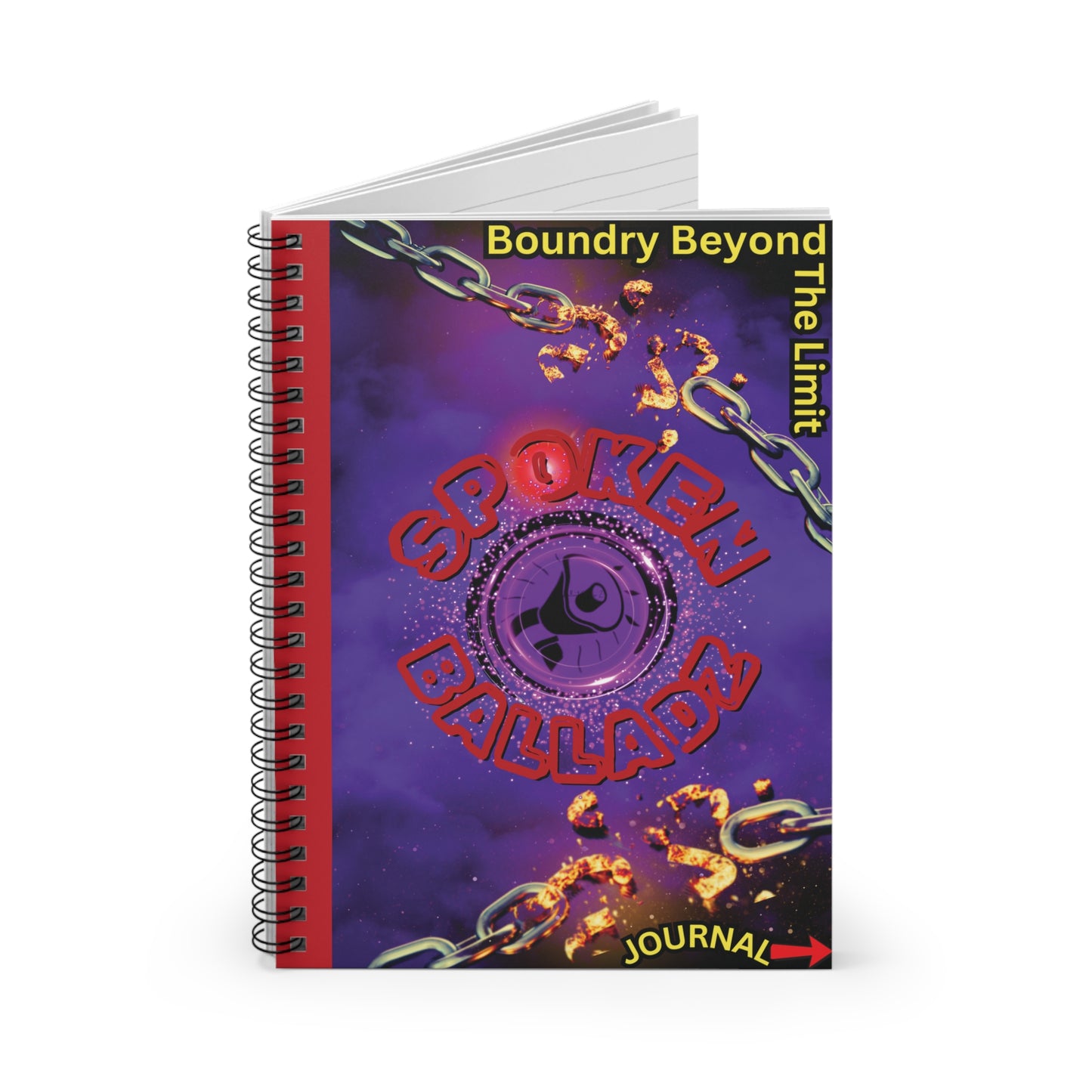 Spoken Balladz 'Chainbreaker' Journal (RED) - Spoken Balladz LLC