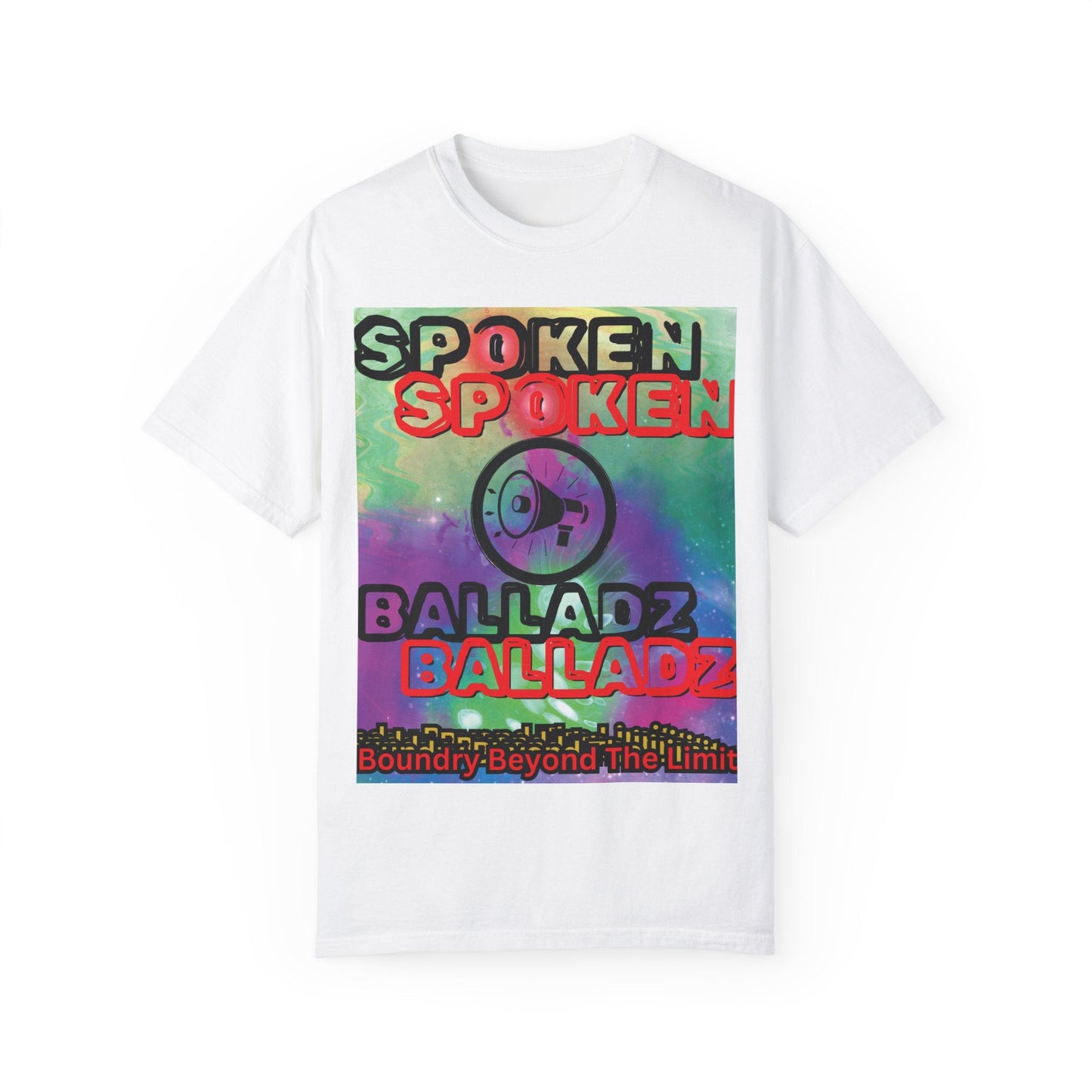 Spoken Balladz Unisex Garment-Dyed 'Say It Twice' T-Shirt Printify