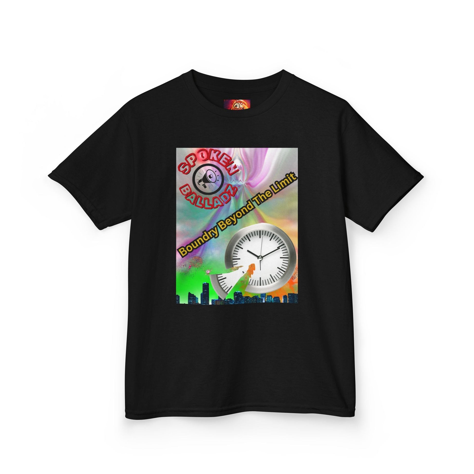 Spoken Balladz - Original 'Tic-Toc' Designer Kids T-Shirt Printify