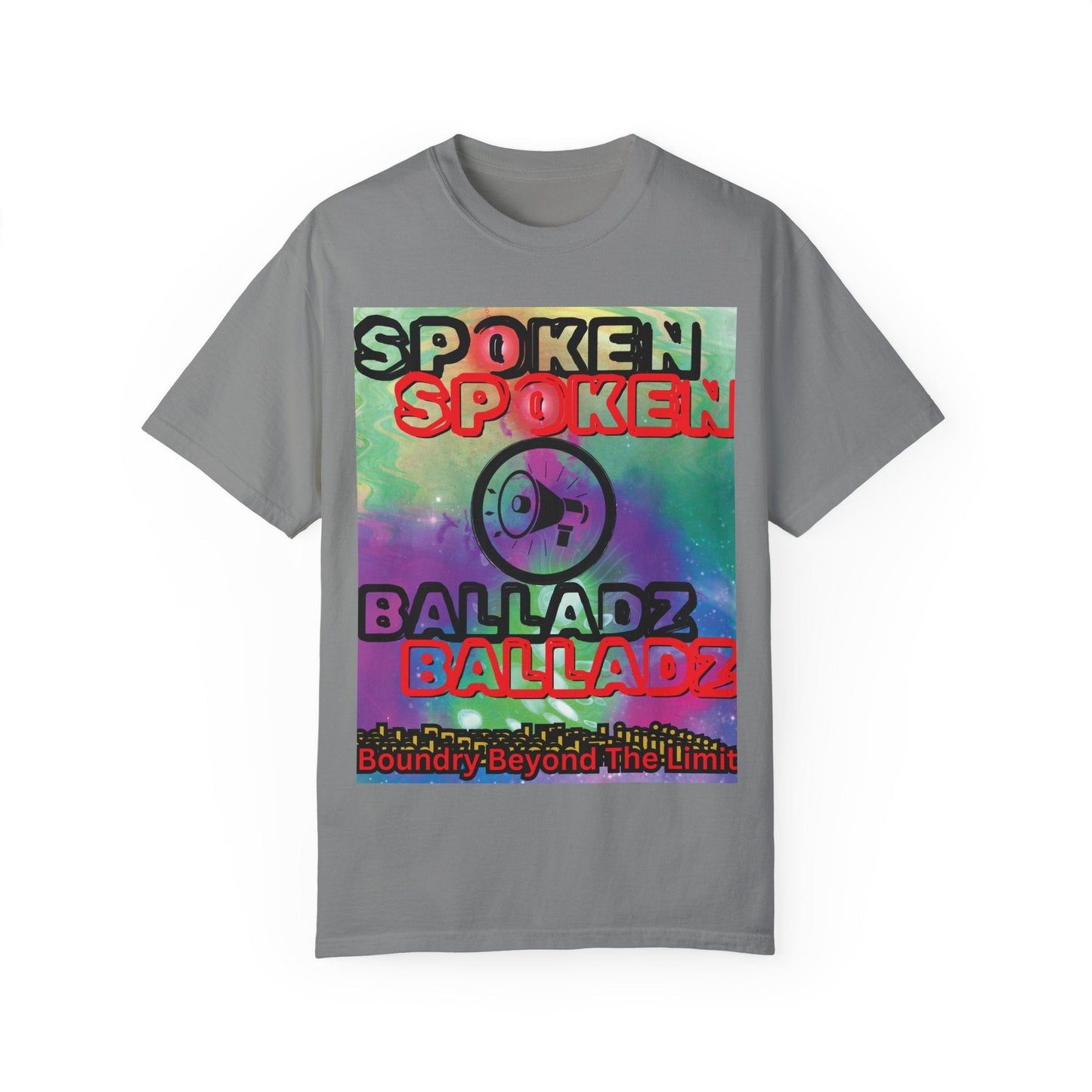 Spoken Balladz Unisex Garment-Dyed 'Say It Twice' T-Shirt Printify