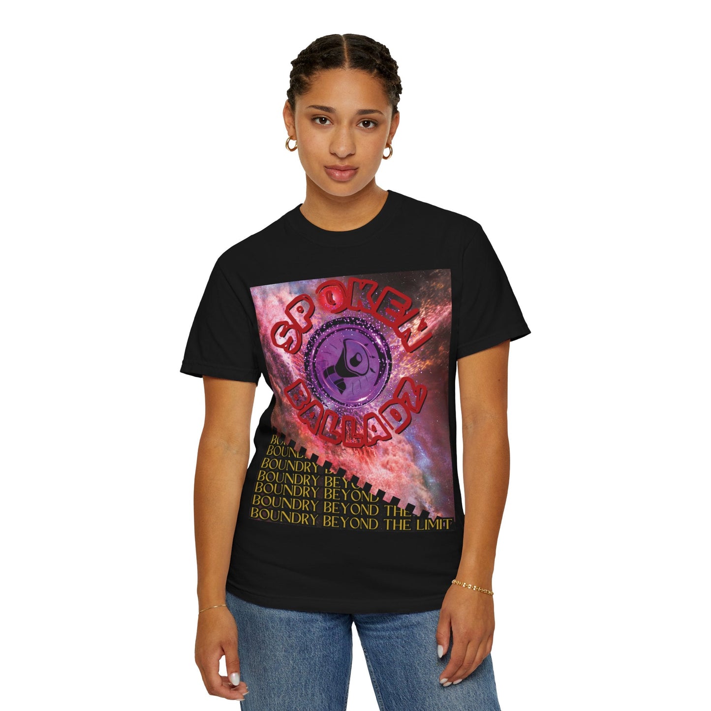 Spoken Balladz Unisex Garment-Dyed 'Sound Of Creation' T-Shirt Printify