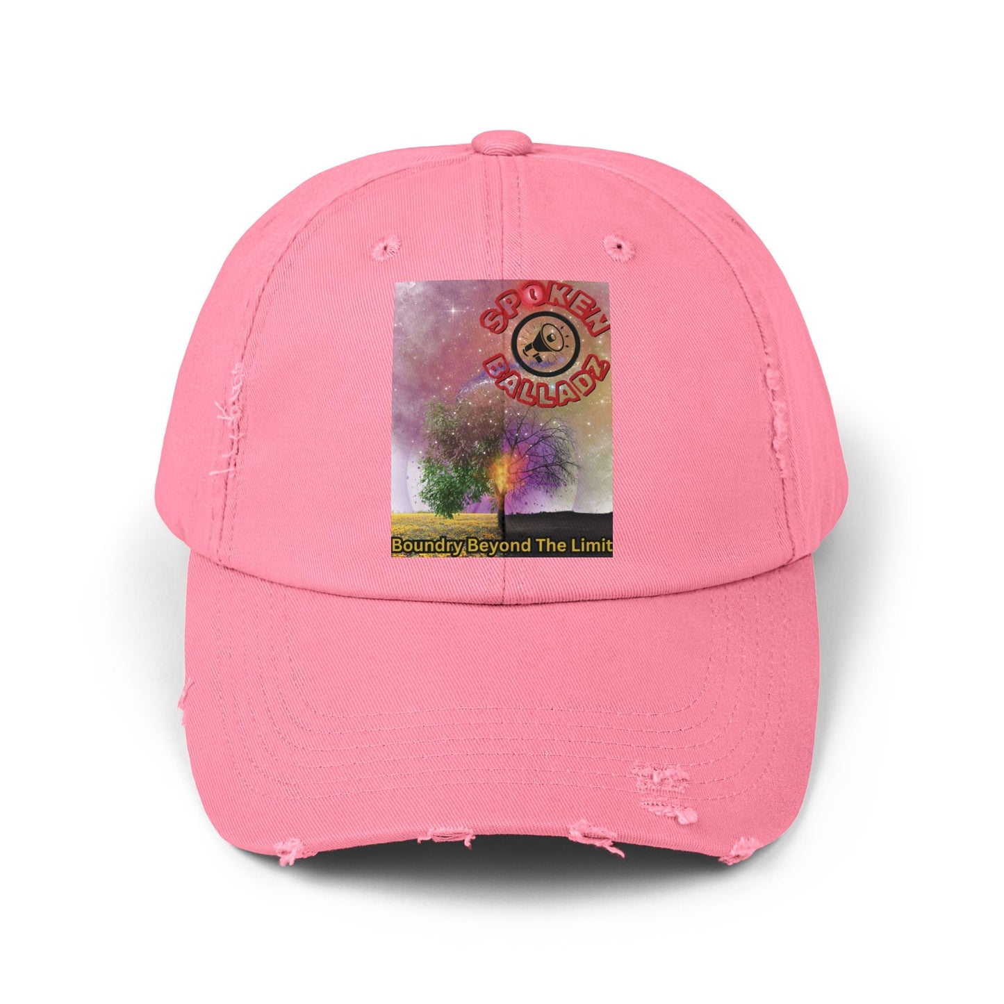 Spoken Balladz 'Spark Of Life' Unisex Distressed Cap Printify