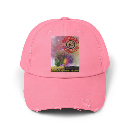 Spoken Balladz 'Spark Of Life' Unisex Distressed Cap Printify