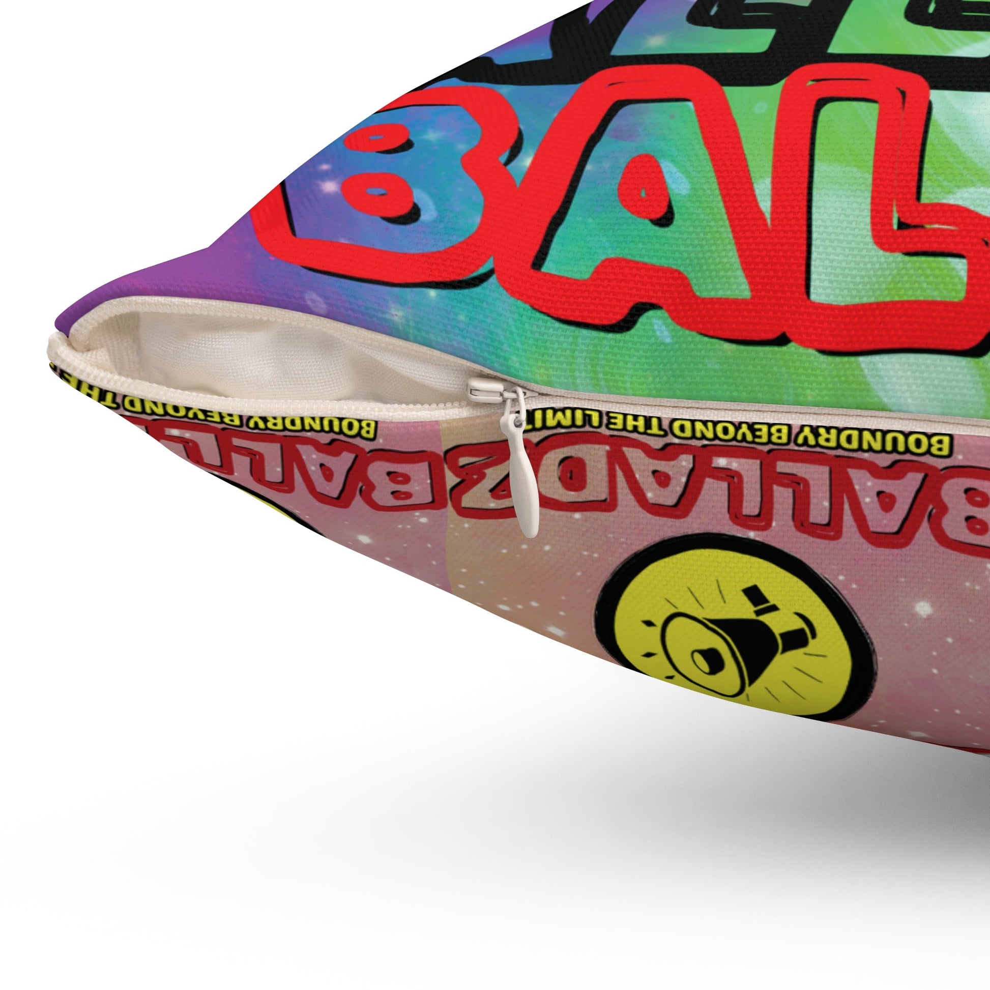 Spoken Balladz 'Say It Twice X Signature Logo' Cushion Printify