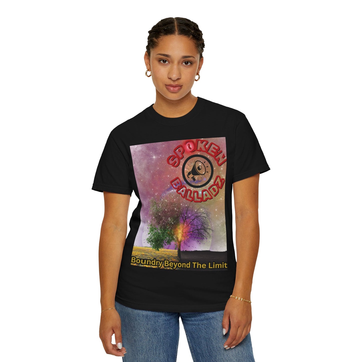 Spoken Balladz Unisex Garment-Dyed 'Spark Of Life' T-Shirt Printify