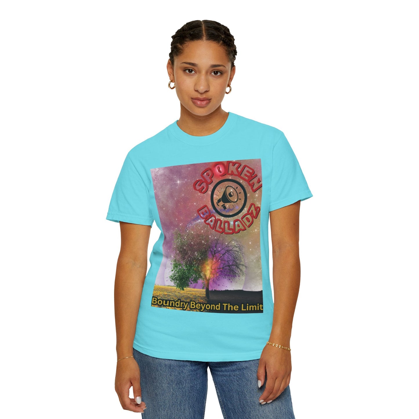 Spoken Balladz Unisex Garment-Dyed 'Spark Of Life' T-Shirt Printify