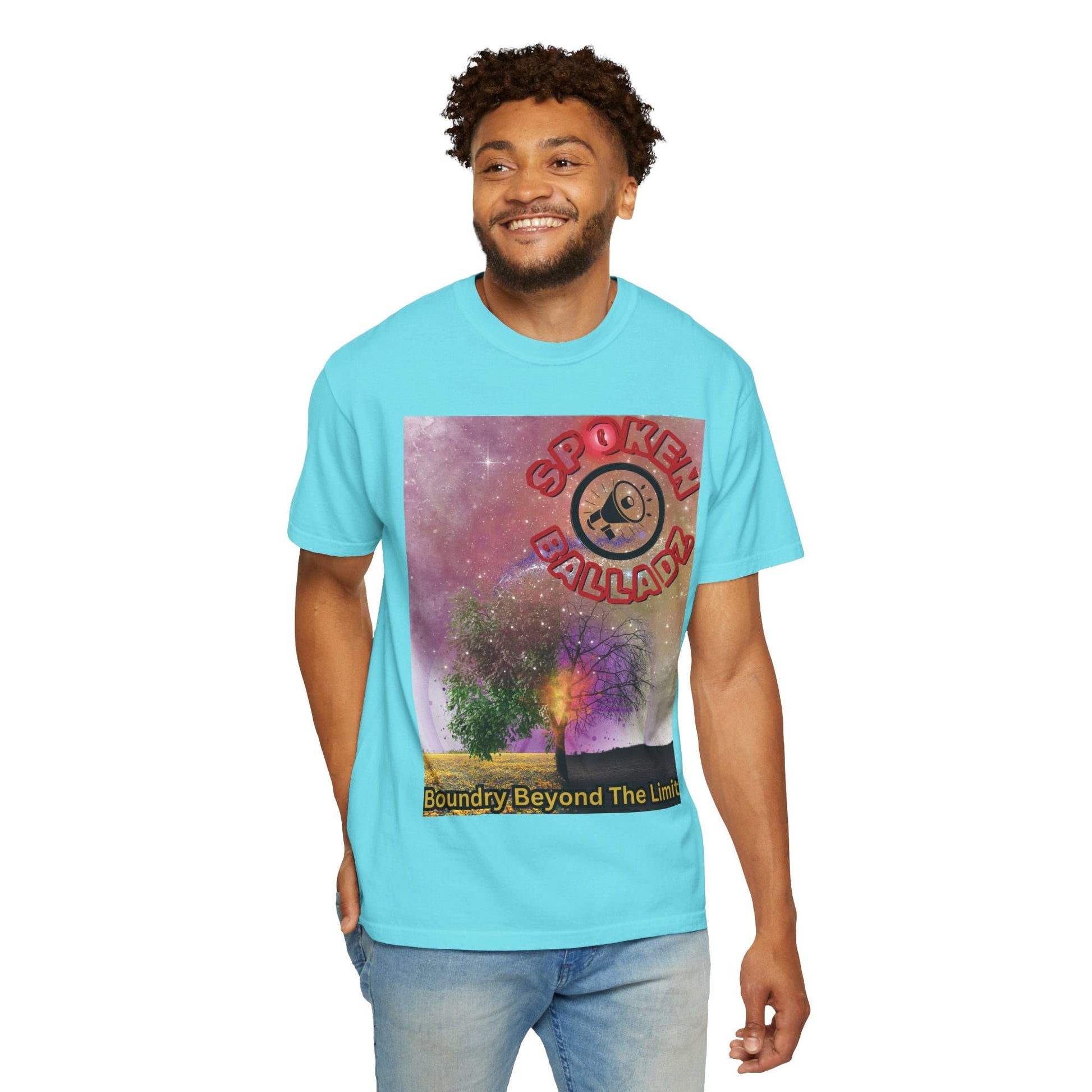 Spoken Balladz Unisex Garment-Dyed 'Spark Of Life' T-Shirt Printify