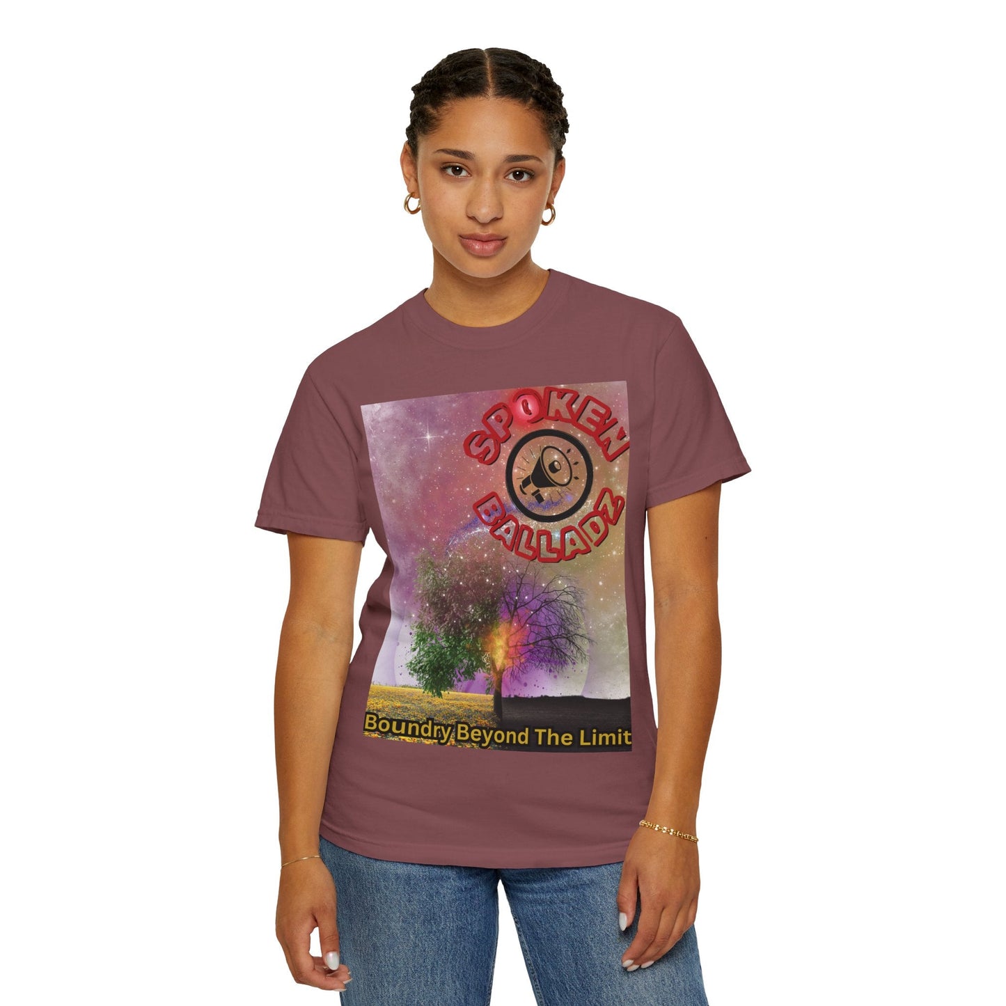 Spoken Balladz Unisex Garment-Dyed 'Spark Of Life' T-Shirt Printify