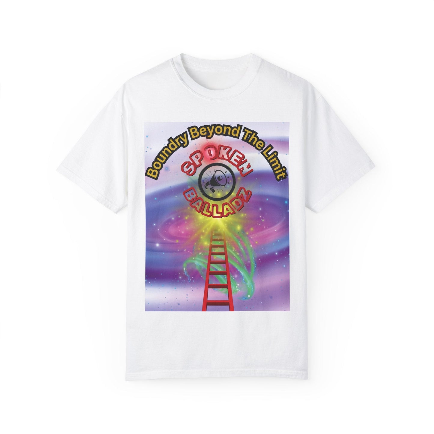 Spoken Balladz Unisex Garment-Dyed 'Ladder 2 Success' T-Shirt Printify