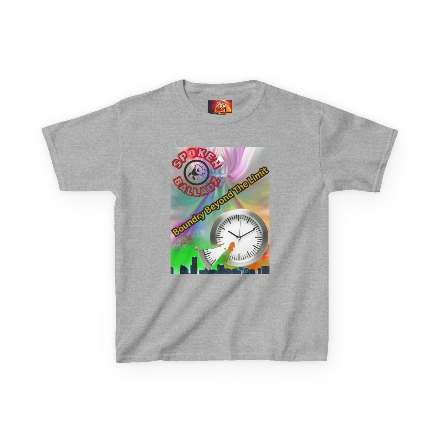 Spoken Balladz - Original 'Tic-Toc' Designer Kids T-Shirt Printify