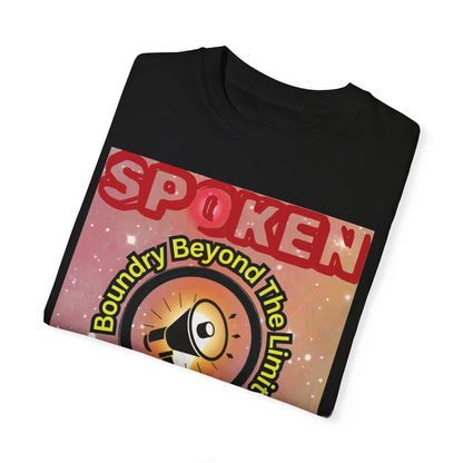 Spoken Balladz Unisex Garment-Dyed 'Universe At Your Feet' T-Shirt Printify