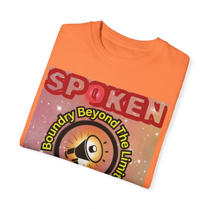 Spoken Balladz Unisex Garment-Dyed 'Universe At Your Feet' T-Shirt Printify