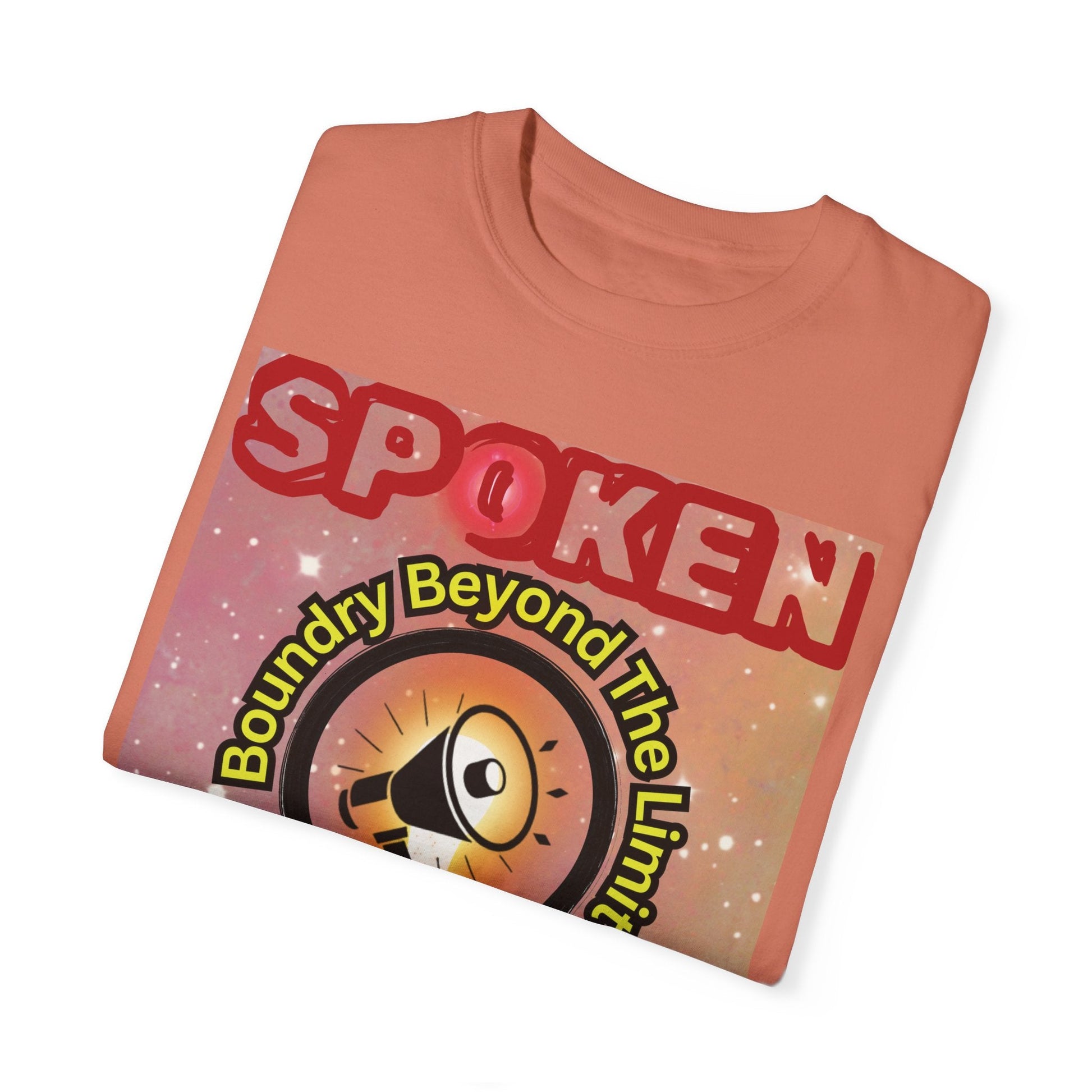 Spoken Balladz Unisex Garment-Dyed 'Universe At Your Feet' T-Shirt Printify