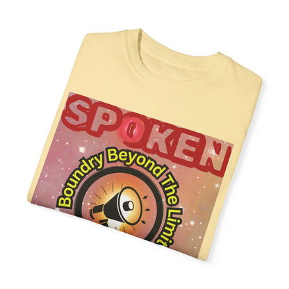 Spoken Balladz Unisex Garment-Dyed 'Universe At Your Feet' T-Shirt Printify