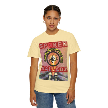 Spoken Balladz Unisex Garment-Dyed 'Universe At Your Feet' T-Shirt Printify