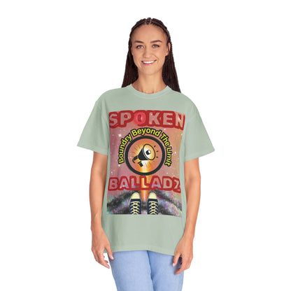 Spoken Balladz Unisex Garment-Dyed 'Universe At Your Feet' T-Shirt Printify